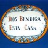 Placa ovalo DIOS BENDIGA