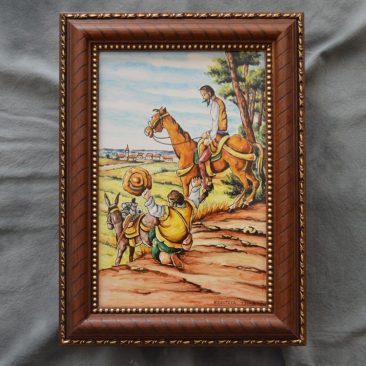 Azulejo enmarcado de 20x30 QUIJOTE
