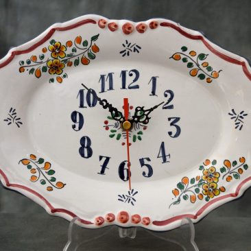 Reloj bandeja oval  de 24