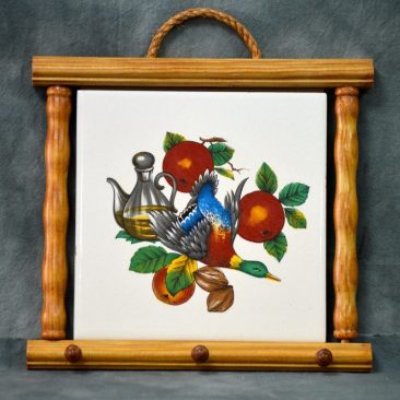 Colgador paños cocina madera 991 azulejo 15x15