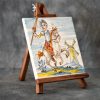 Azulejo Quijote 15x15 con tripode de madera