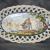 Bandeja ceramica-mimbre 28x17