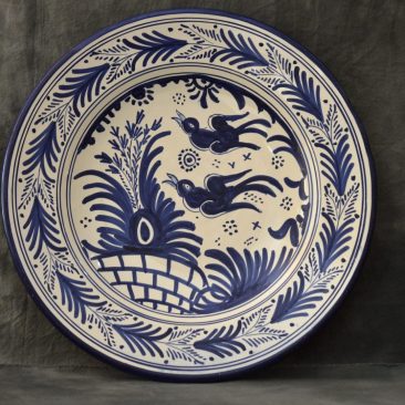 Plato Golondrinas -AZUL NEGRO 31